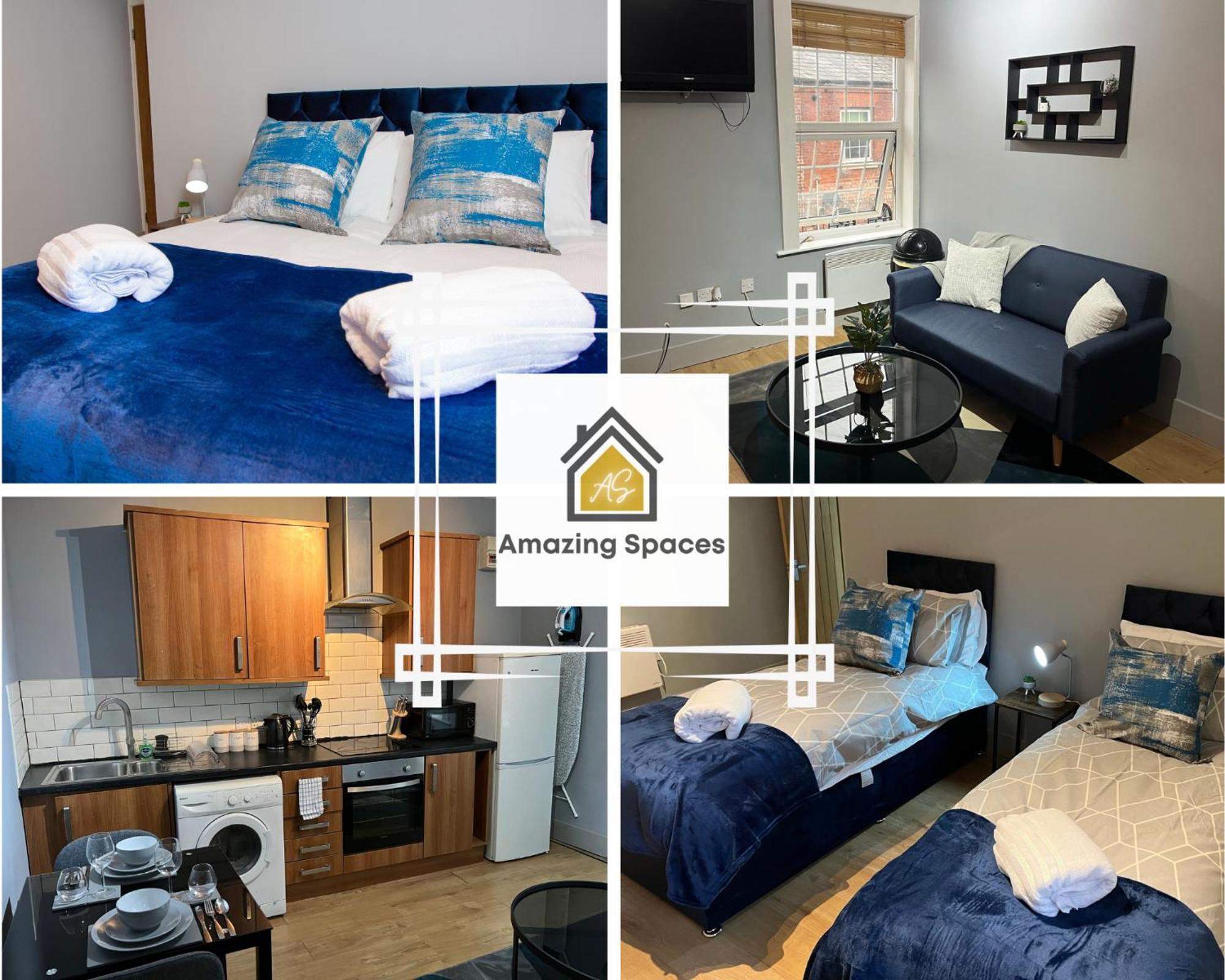 City Centre 2 Bed Flat Sleeps 3 For Work And Leisure With Free Wifi By Amazing Spaces Relocations Ltd 沃灵顿 外观 照片